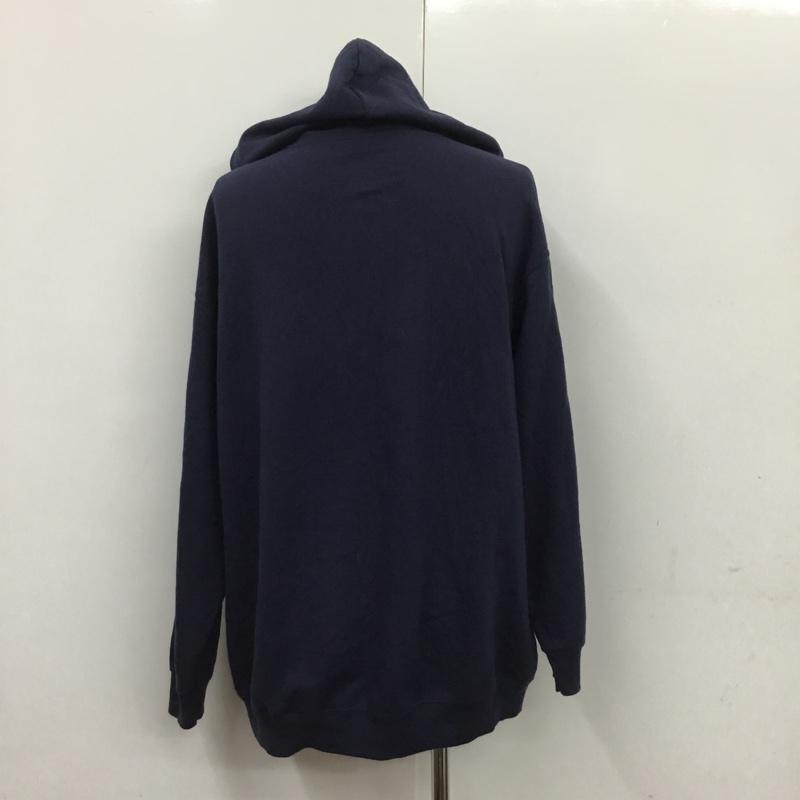 古着 USED パーカー 長袖 FRUITS OF LOOM スウェット プルオーバー XL プリント 紺 / ネイビー / メンズ USED 古着 中古 10073023