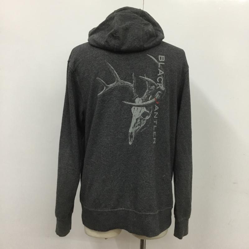 古着 USED パーカー 長袖 プルオーバー スウェット M プリント ダークグレー / ダークグレー / メンズ USED 古着 中古 10073025