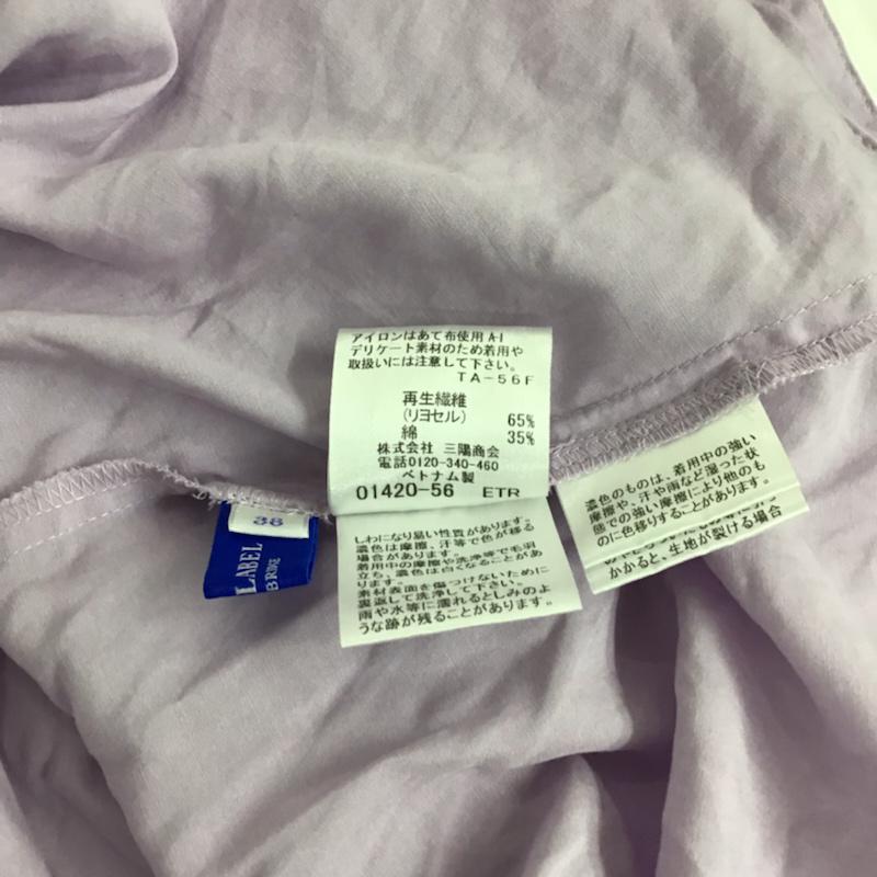 ブルーレーベル・クレストブリッジ BLUE LABEL CRESTBRIDGE トップス トップス 55M62-146-30 ノースリーブブラウス 38 無地 紫 / パープル / レディース USED 古着 中古 10073069