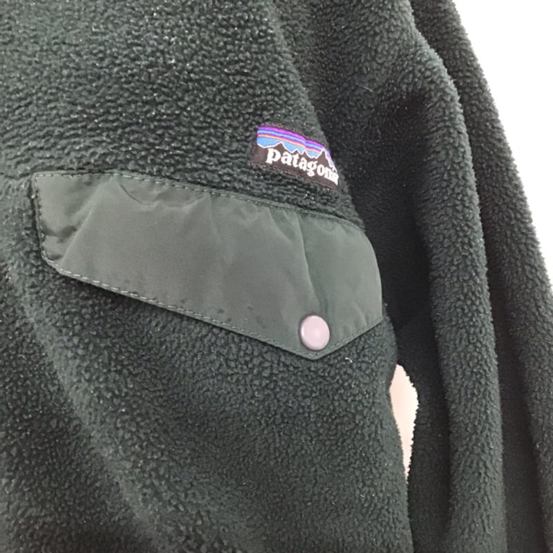 パタゴニア patagonia トレーナー 長袖 プルオーバー フリースジャケット S ロゴ、文字 緑 / グリーン / X 紫 / パープル / レディース USED 古着 中古 10073085