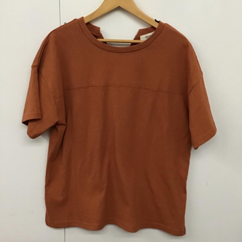 ビームス ハート BEAMS HEART Tシャツ 半袖 無地 茶 / ブラウン / レディース USED 古着 中古 10073116