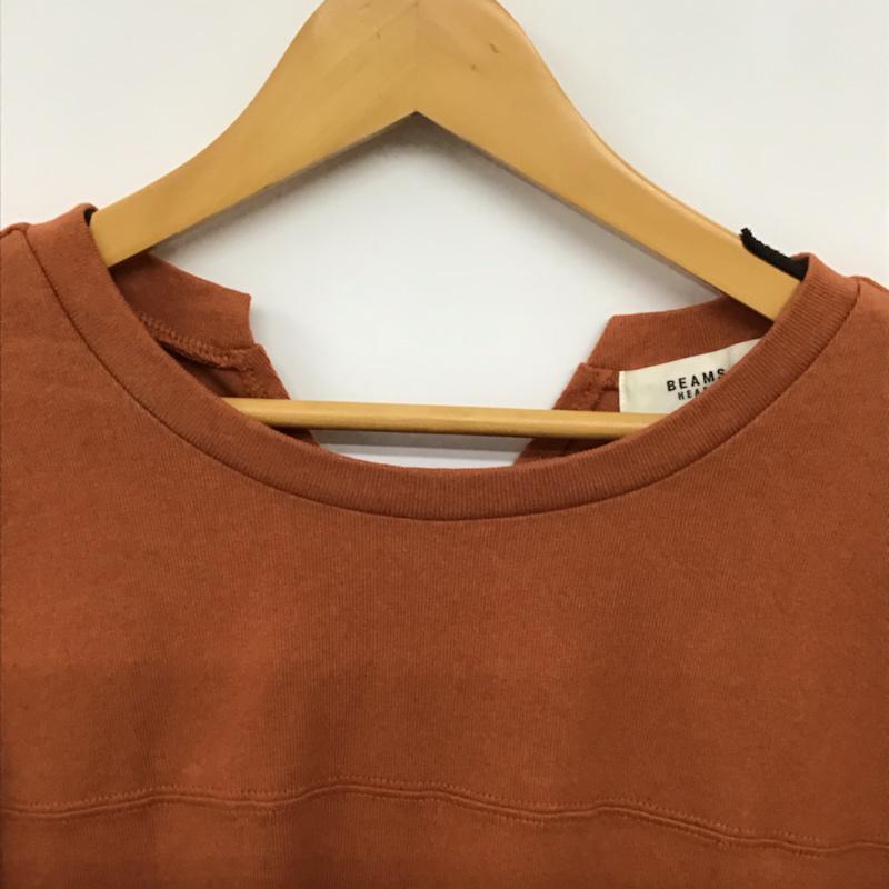ビームス ハート BEAMS HEART Tシャツ 半袖 無地 茶 / ブラウン / レディース USED 古着 中古 10073116
