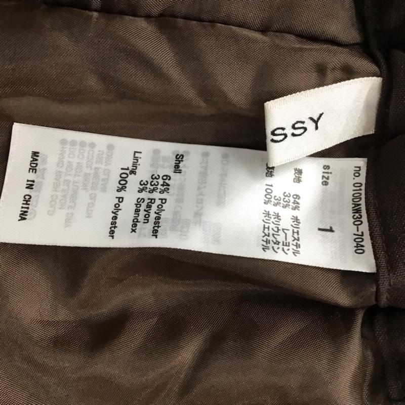 マウジー MOUSSY パンツ スラックス 1 無地 茶 / ブラウン / レディース USED 古着 中古 10073118