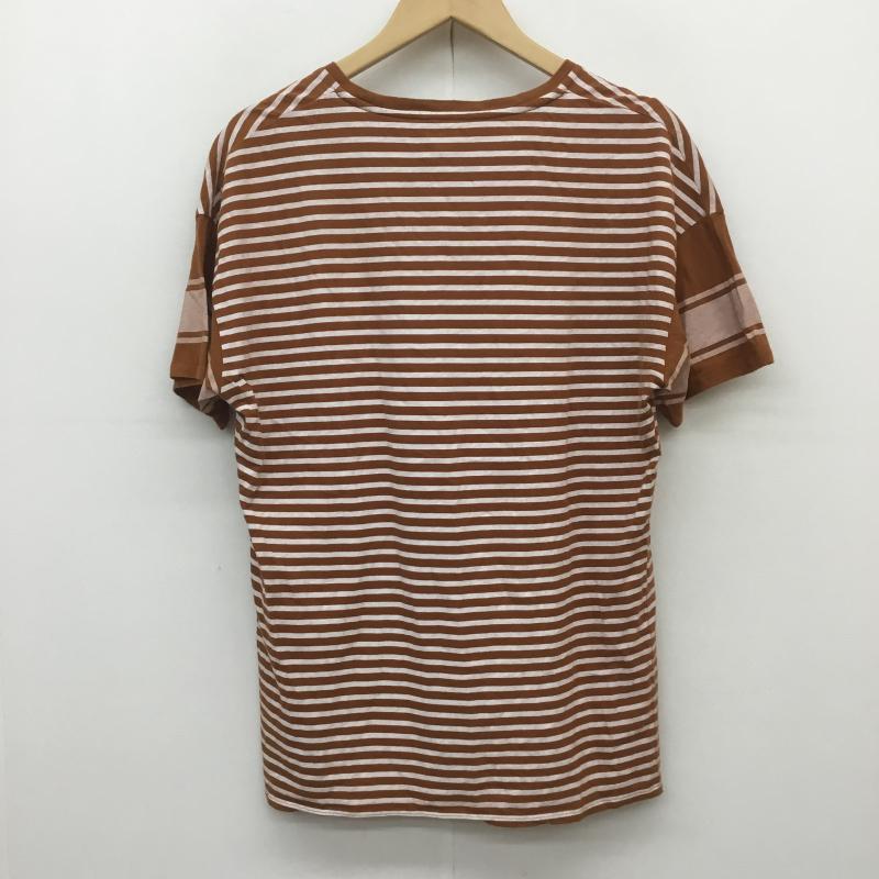 ディーゼル DIESEL Tシャツ 半袖 M ボーダー柄 茶 / ブラウン / レディース USED 古着 中古 10073211