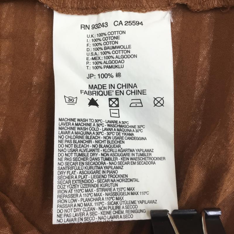 ディーゼル DIESEL Tシャツ 半袖 M ボーダー柄 茶 / ブラウン / レディース USED 古着 中古 10073211