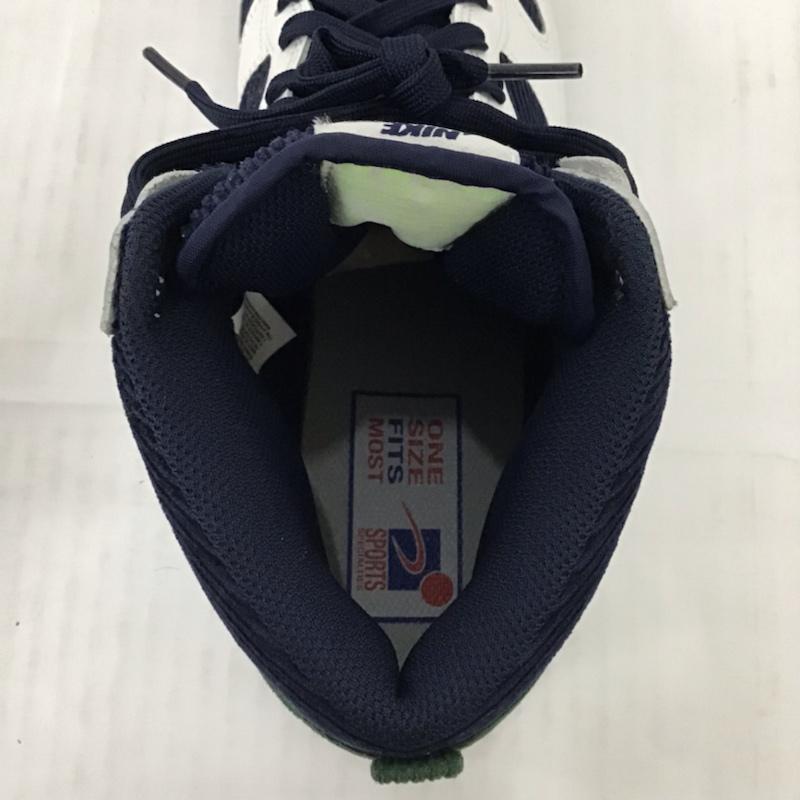 ナイキ NIKE スニーカー スニーカー DH0953-400 DUNK HIGH PRM EMB ダンク ハイ 27cm 27.0cm ワンポイント 白 / ホワイト / X 紺 / ネイビー / X 緑 / グリーン / メンズ USED 古着 中古 10073329