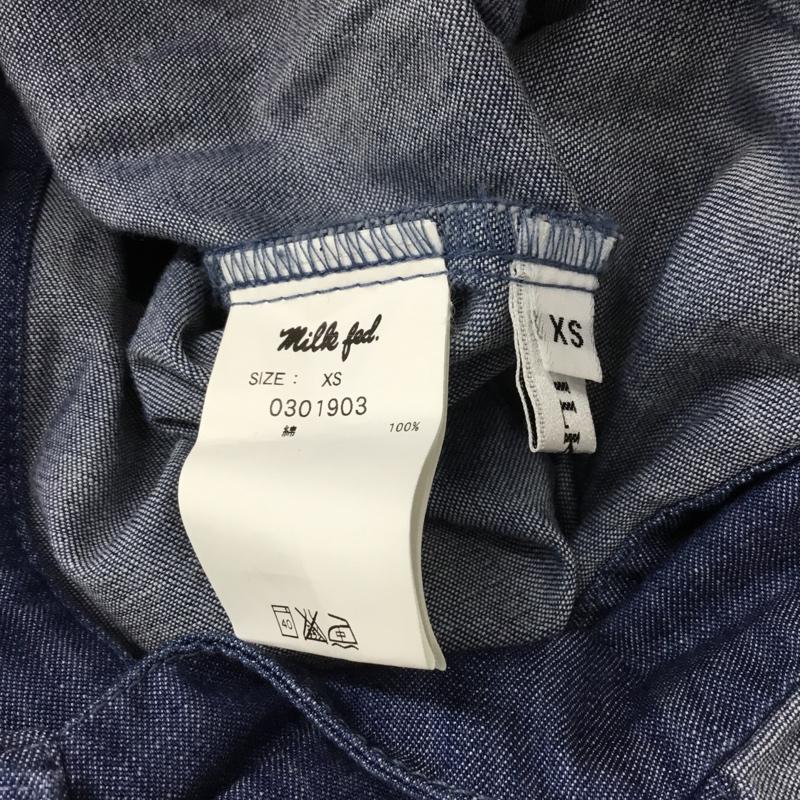 ミルクフェド MILKFED. サロペット・オーバーオール サロペット、オーバーオール XS 無地 インディゴ / インディゴ / レディース USED 古着 中古 10073356
