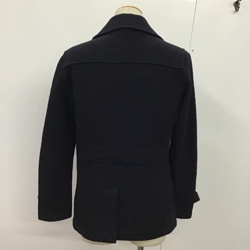バーバリーブラックレーベル BURBERRY BLACK LABEL コート ピーコート D1F70-213-28 L 無地 紺 / ネイビー / メンズ USED 古着 中古 10073399