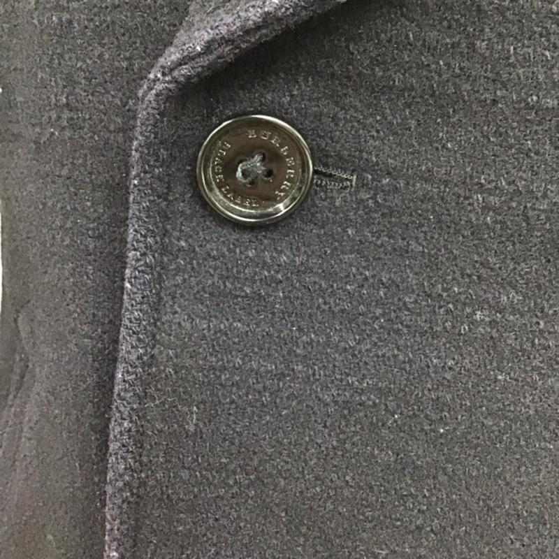 バーバリーブラックレーベル BURBERRY BLACK LABEL コート ピーコート D1F70-213-28 L 無地 紺 / ネイビー / メンズ USED 古着 中古 10073399