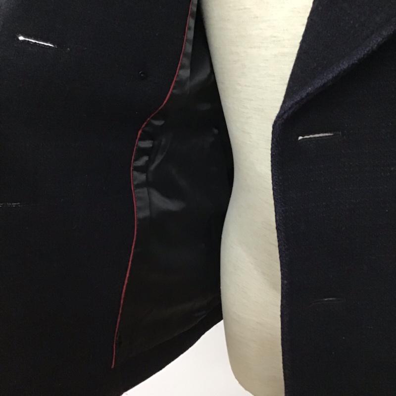 バーバリーブラックレーベル BURBERRY BLACK LABEL コート ピーコート D1F70-213-28 L 無地 紺 / ネイビー / メンズ USED 古着 中古 10073399