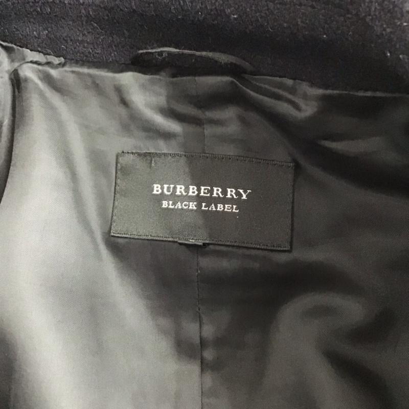バーバリーブラックレーベル BURBERRY BLACK LABEL コート ピーコート D1F70-213-28 L 無地 紺 / ネイビー / メンズ USED 古着 中古 10073399