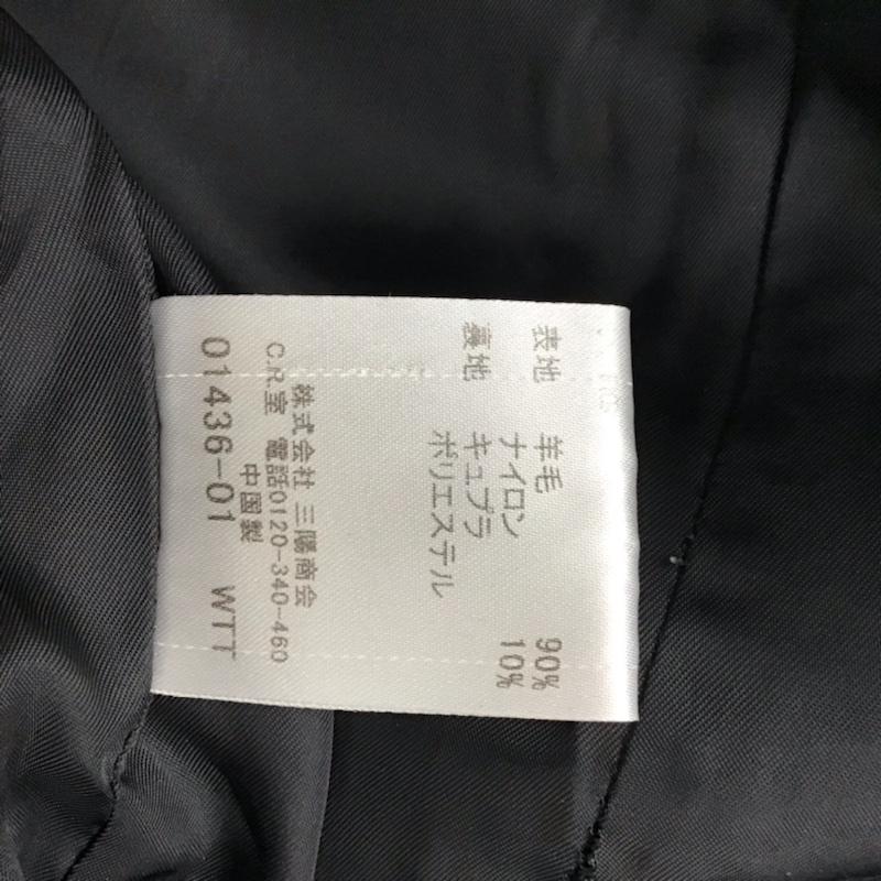 バーバリーブラックレーベル BURBERRY BLACK LABEL コート ピーコート D1F70-213-28 L 無地 紺 / ネイビー / メンズ USED 古着 中古 10073399