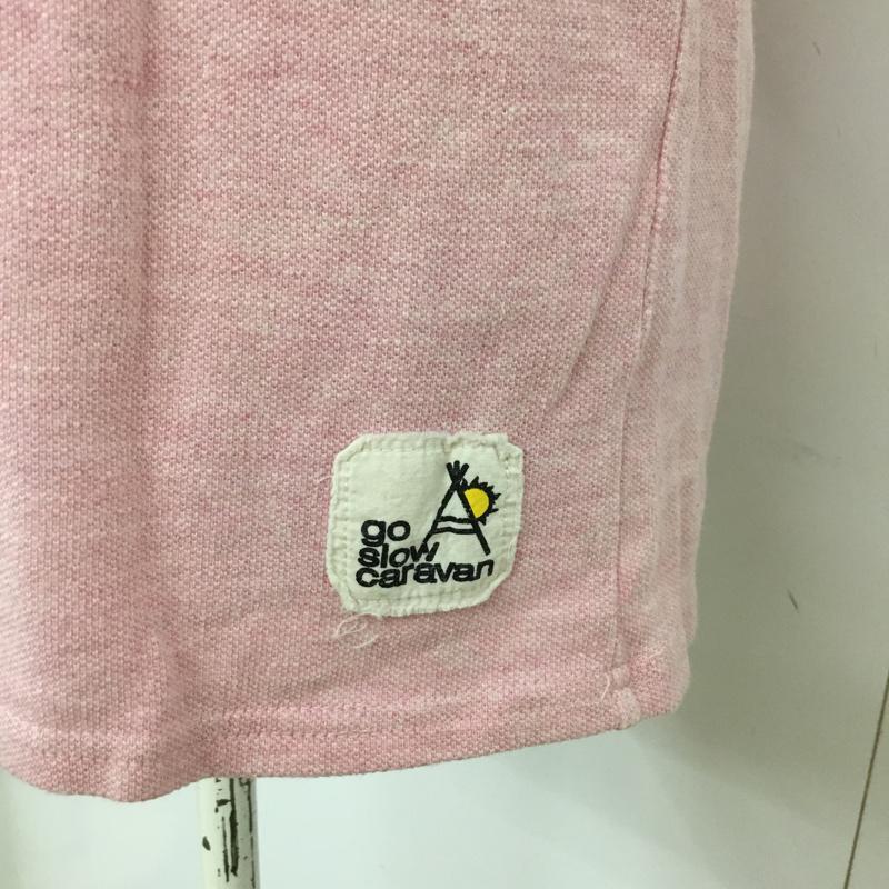 ゴースローキャラバン go slow caravan Tシャツ 半袖 1 プリント 桃 / ピンク / レディース USED 古着 中古 10073428
