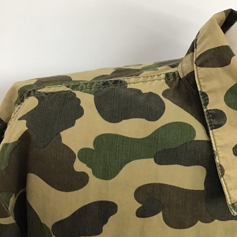 アベイシングエイプ A BATHING APE シャツ、ブラウス 長袖 ミリタリー M カモフラージュ柄・迷彩 ベージュ / ベージュ / X 茶 / ブラウン / X カーキ / カーキ / メンズ USED 古着 中古 10073468