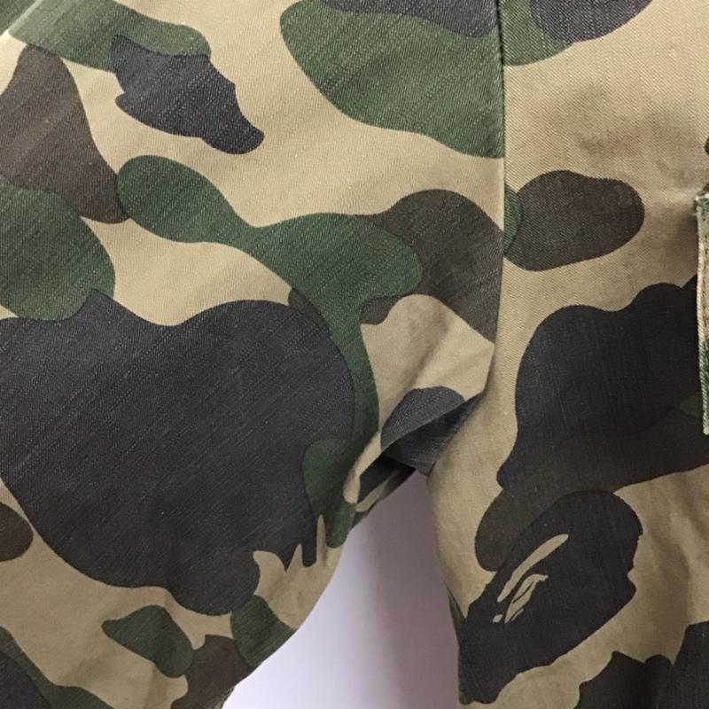 アベイシングエイプ A BATHING APE シャツ、ブラウス 長袖 ミリタリー M カモフラージュ柄・迷彩 ベージュ / ベージュ / X 茶 / ブラウン / X カーキ / カーキ / メンズ USED 古着 中古 10073468