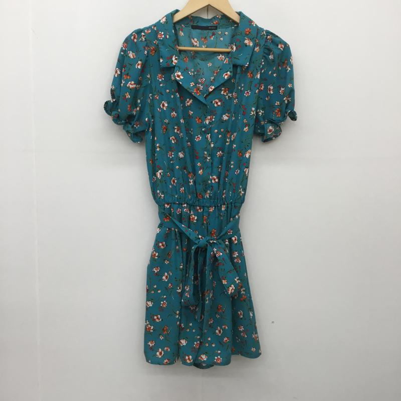 ヘザー Heather ワンピース・ドレス・オールインワン ワンピース・ドレス・オールインワン FREE 花柄 青 / ブルー / レディース USED 古着 中古 10073526