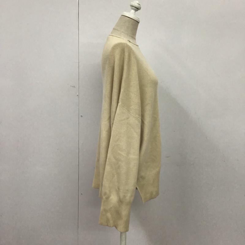 アイテムズ アーバンリサーチ ITEMS URBAN RESEARCH ニット、セーター 長袖 IT97-22N057 FREE 無地 アイボリー / アイボリー / レディース USED 古着 中古 10073555