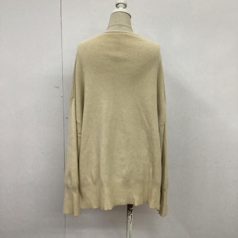 アイテムズ アーバンリサーチ ITEMS URBAN RESEARCH ニット、セーター 長袖 IT97-22N057 FREE 無地 アイボリー / アイボリー / レディース USED 古着 中古 10073555