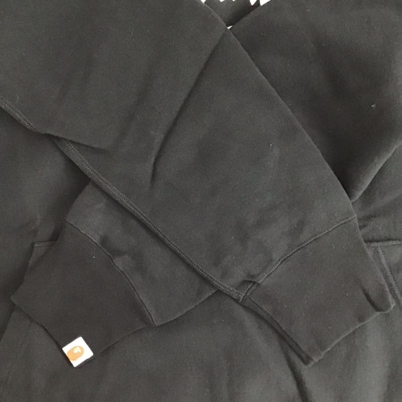 アベイシングエイプ A BATHING APE パーカー 長袖 裏起毛 プルオーバー M ロゴ、文字 黒 / ブラック / メンズ USED 古着 中古 10073586