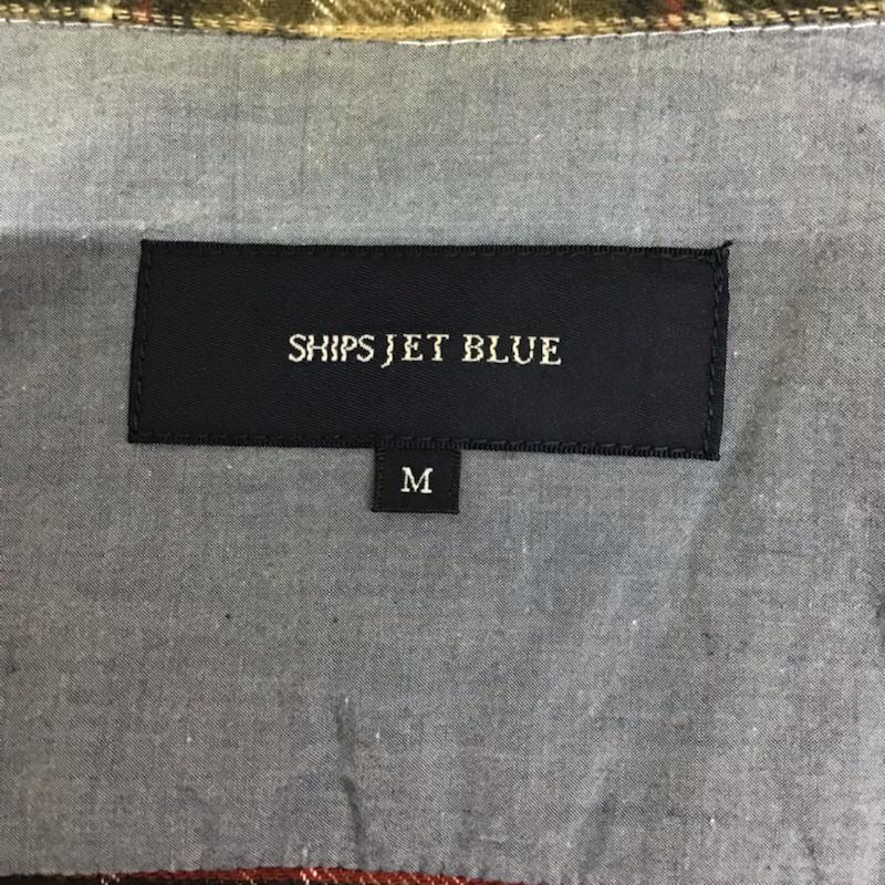 シップスジェットブルー SHIPS JET BLUE シャツ、ブラウス 長袖 121-15-0073 ネルシャツ M チェック ベージュ / ベージュ / X 紺 / ネイビー / X 赤 / レッド / X カーキ / カーキ / メンズ USED 古着 中古 10073648