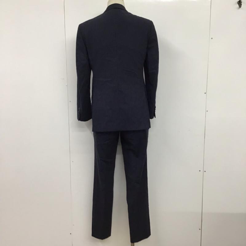 グリーンレーベルリラクシング green label relaxing スーツ スーツ 3121-161-1382 セットアップ ジャケット パンツ 44 ストライプ 紺 / ネイビー / メンズ USED 古着 中古 10073654