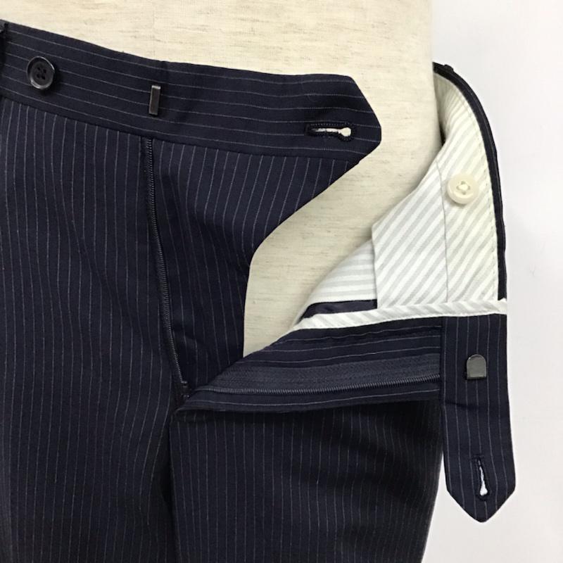 グリーンレーベルリラクシング green label relaxing スーツ スーツ 3121-161-1382 セットアップ ジャケット パンツ 44 ストライプ 紺 / ネイビー / メンズ USED 古着 中古 10073654