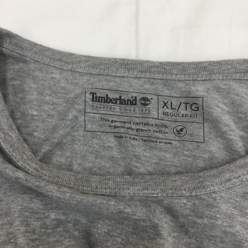 ティンバーランド Timberland Tシャツ 半袖 XL ロゴ、文字 灰 / グレー / メンズ USED 古着 中古 10073831