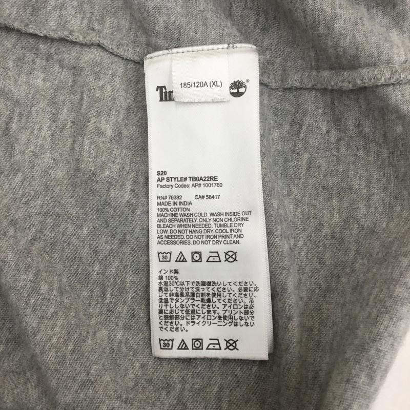 ティンバーランド Timberland Tシャツ 半袖 XL ロゴ、文字 灰 / グレー / メンズ USED 古着 中古 10073831