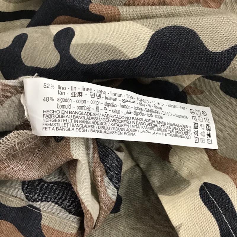 ザラ ZARA ワンピース ミニスカート XS カモフラージュ柄・迷彩 マルチカラー / マルチカラー / レディース USED 古着 中古 10073859