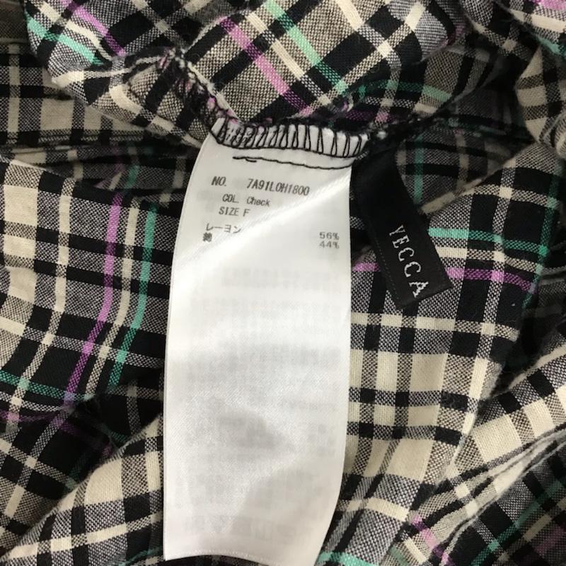 イェッカ ヴェッカ YECCA VECCA ワンピース ひざ丈スカート FREE チェック マルチカラー / マルチカラー / レディース USED 古着 中古 10073867