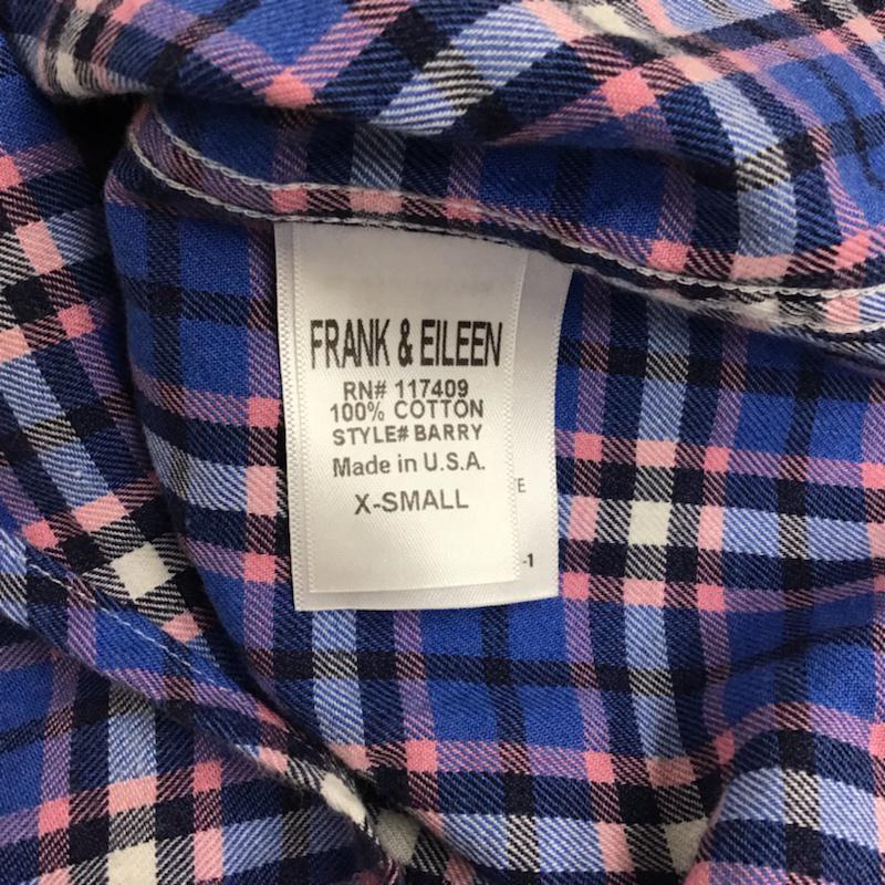 フランクアンドアイリーン Frank&Eileen シャツ、ブラウス 長袖 XS チェック マルチカラー / マルチカラー / メンズ USED 古着 中古 10073895