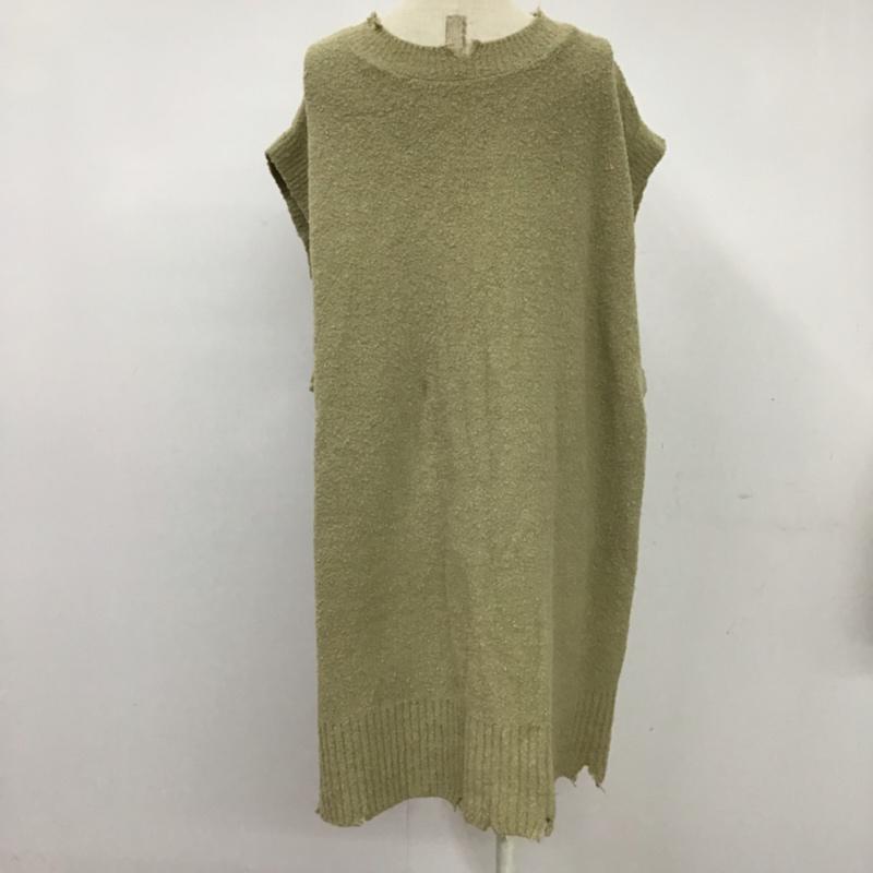 ジーナシス JEANASIS ベスト ベスト クラッシュ2WAYベスト JS063627CF FREE 無地 マルチカラー / マルチカラー / レディース USED 古着 中古 10073901