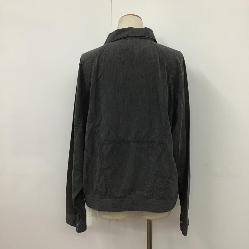 キャルオーライン CAL O LINE シャツ、ブラウス 長袖 L 無地 チャコールグレー / チャコールグレー / メンズ USED 古着 中古 10074051