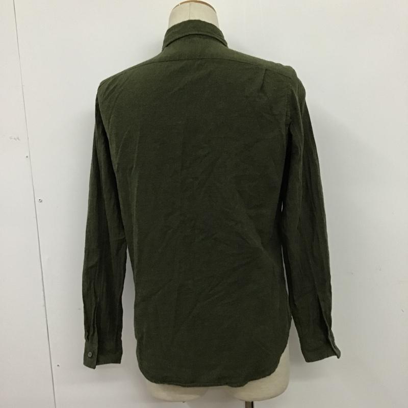ポールスミス Paul Smith シャツ、ブラウス 長袖 M 無地 カーキ / カーキ / メンズ USED 古着 中古 10074067