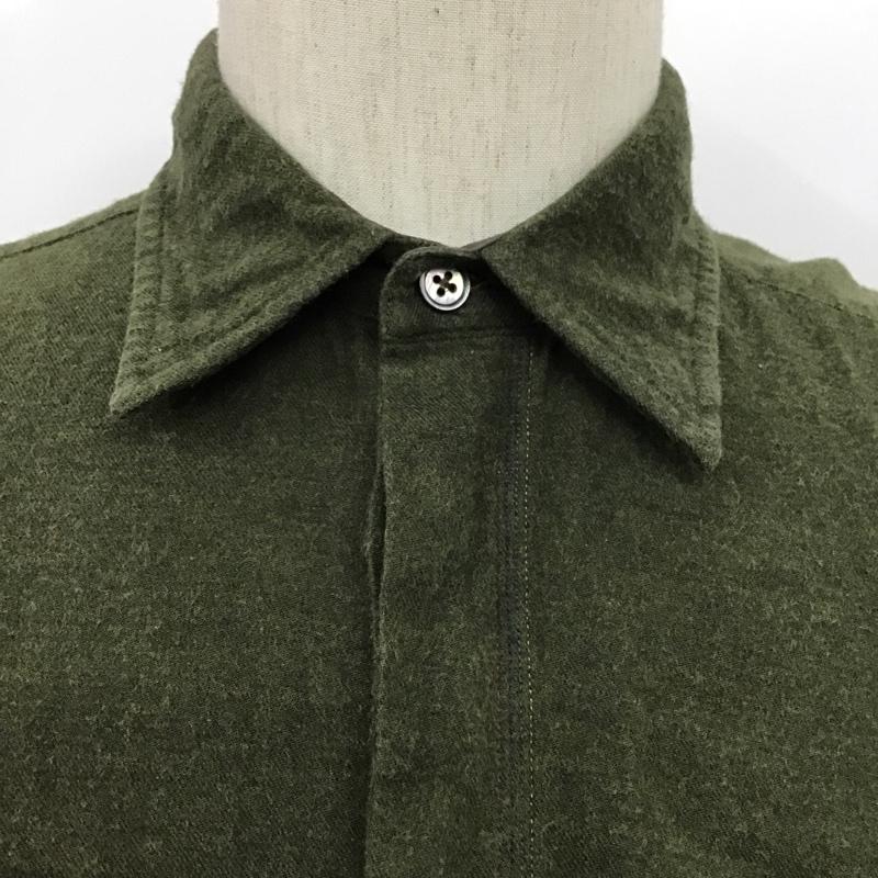 ポールスミス Paul Smith シャツ、ブラウス 長袖 M 無地 カーキ / カーキ / メンズ USED 古着 中古 10074067