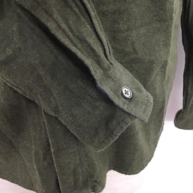 ポールスミス Paul Smith シャツ、ブラウス 長袖 M 無地 カーキ / カーキ / メンズ USED 古着 中古 10074067