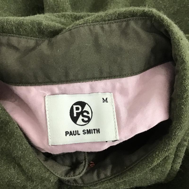 ポールスミス Paul Smith シャツ、ブラウス 長袖 M 無地 カーキ / カーキ / メンズ USED 古着 中古 10074067