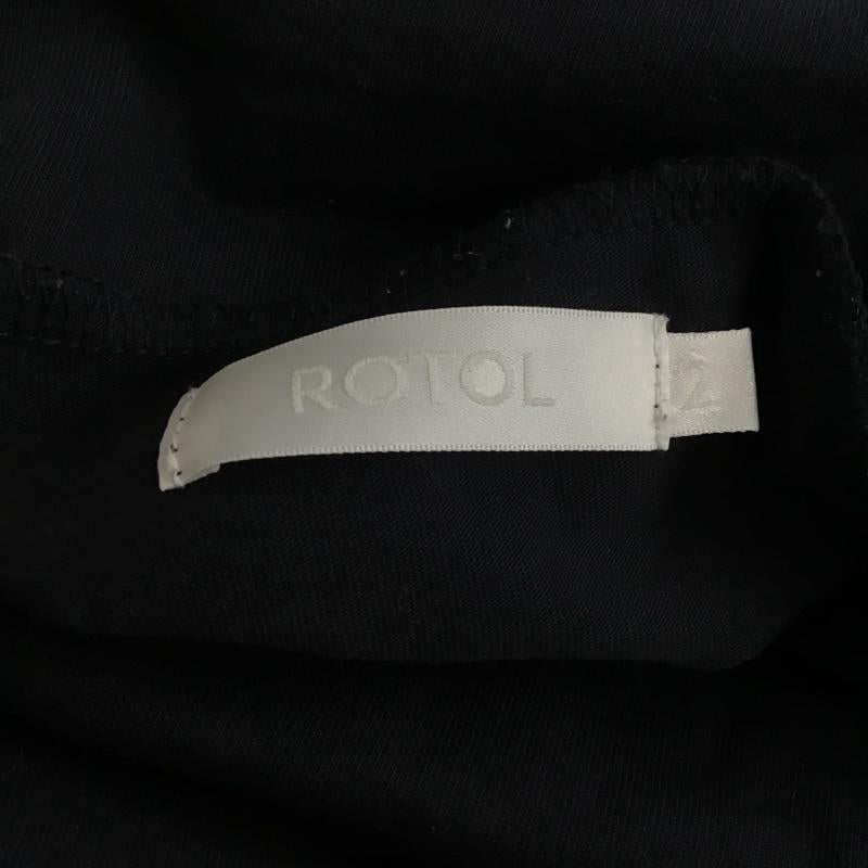 ロトル ROTOL Tシャツ 長袖 タートルネック ハイネック 2 無地 紺 / ネイビー / メンズ USED 古着 中古 10074085