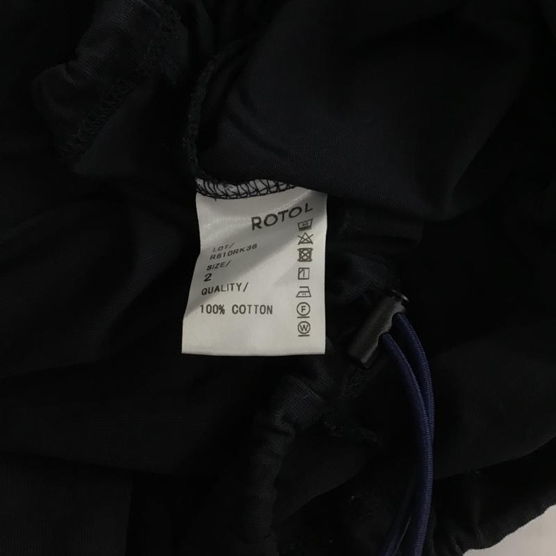 ロトル ROTOL Tシャツ 長袖 タートルネック ハイネック 2 無地 紺 / ネイビー / メンズ USED 古着 中古 10074085