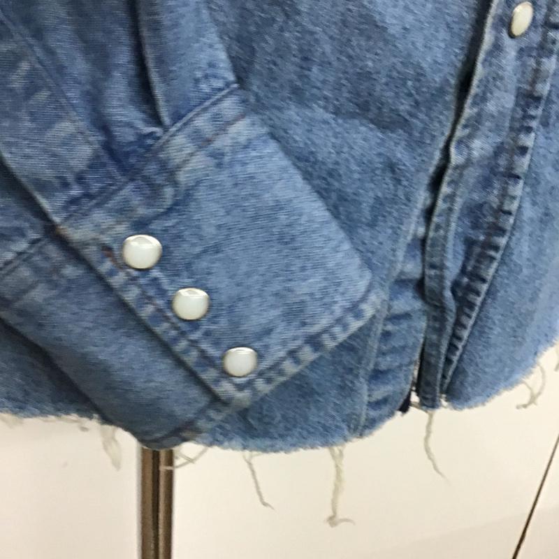 オールドパーク OLD PARK シャツ、ブラウス 長袖 デニムシャツ Wrangler XL 無地 インディゴ / インディゴ / メンズ USED 古着 中古 10074093