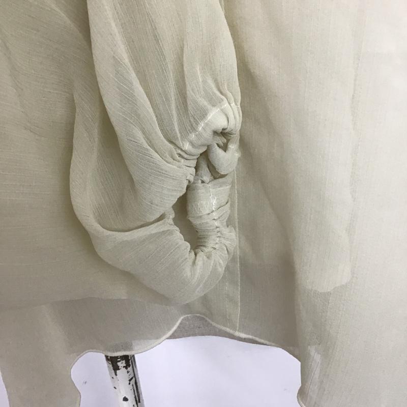 マウジー MOUSSY シャツ、ブラウス 長袖 010CSG30-0960 RUFFLE ブラウス FREE 無地 ベージュ / ベージュ / レディース USED 古着 中古 10074120
