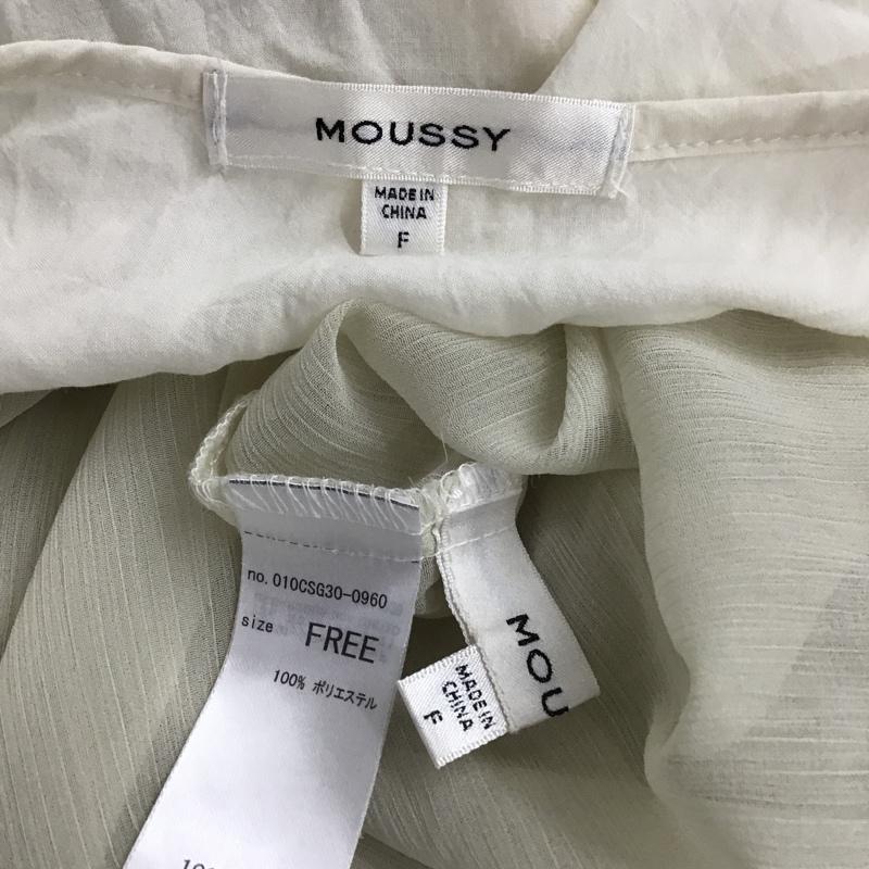 マウジー MOUSSY シャツ、ブラウス 長袖 010CSG30-0960 RUFFLE ブラウス FREE 無地 ベージュ / ベージュ / レディース USED 古着 中古 10074120