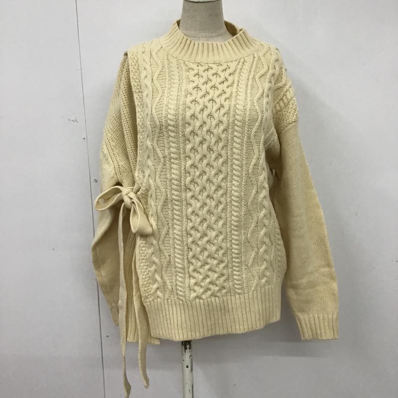 チャオパニック CIAOPANIC ニット、セーター 長袖 M 無地 白 / ホワイト / レディース USED 古着 中古 10074153