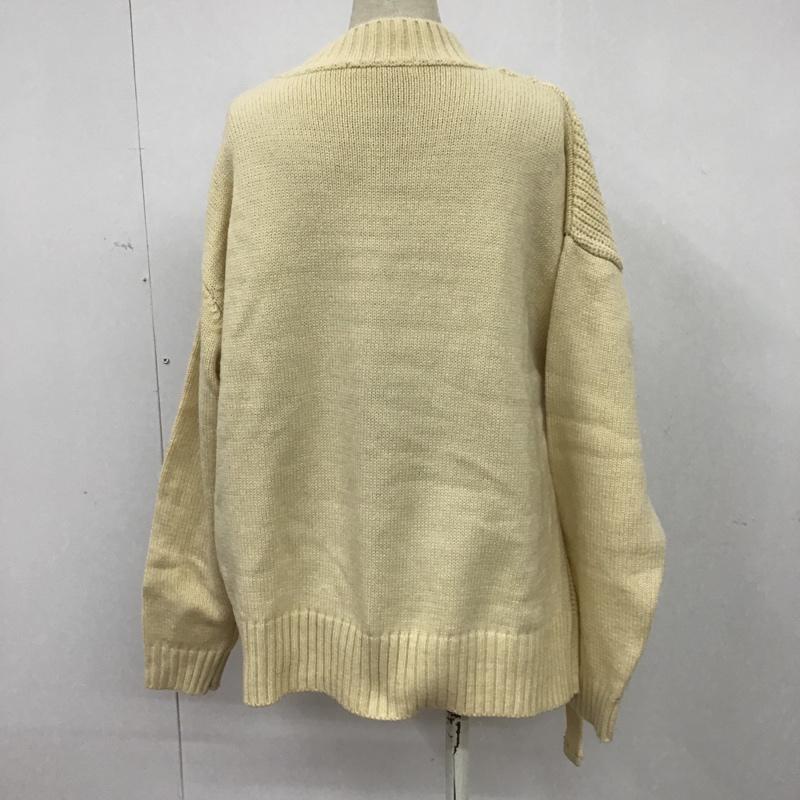 チャオパニック CIAOPANIC ニット、セーター 長袖 M 無地 白 / ホワイト / レディース USED 古着 中古 10074153