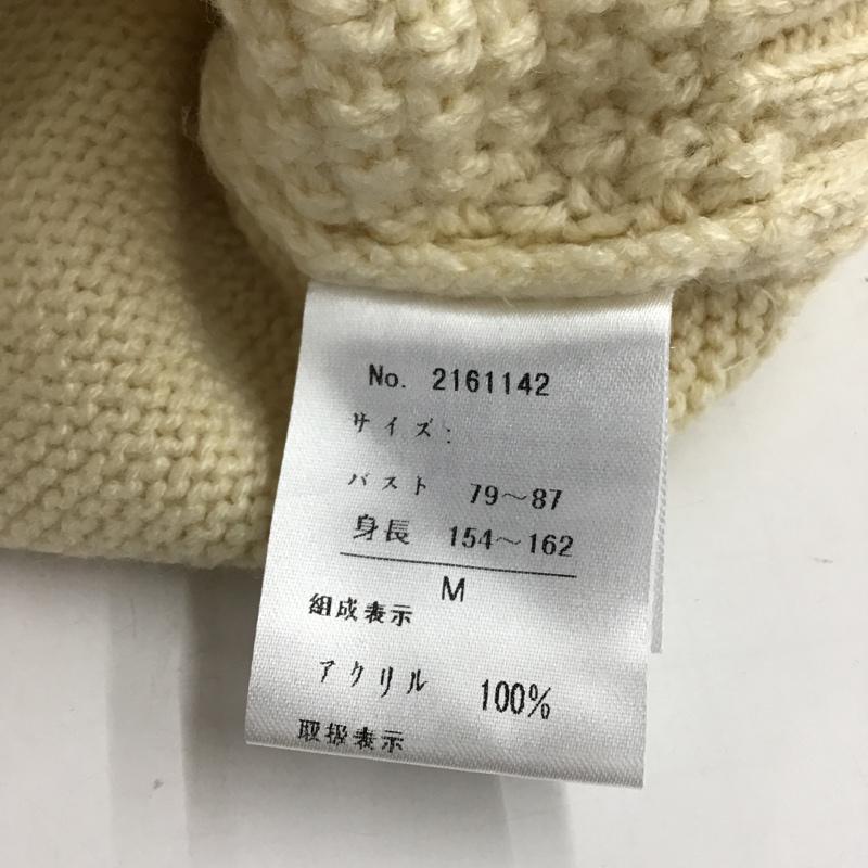 チャオパニック CIAOPANIC ニット、セーター 長袖 M 無地 白 / ホワイト / レディース USED 古着 中古 10074153