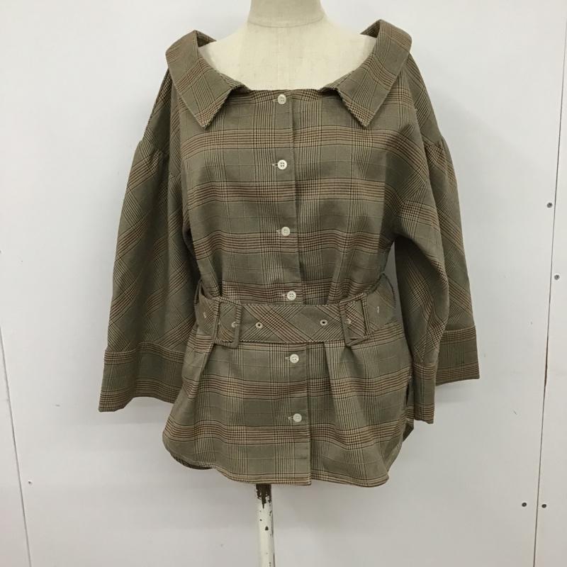 ムルーア MURUA シャツ、ブラウス 長袖 011840400601 ダブルバックル2wayチェックシャツ FREE チェック マルチカラー / マルチカラー / レディース USED 古着 中古 10074155