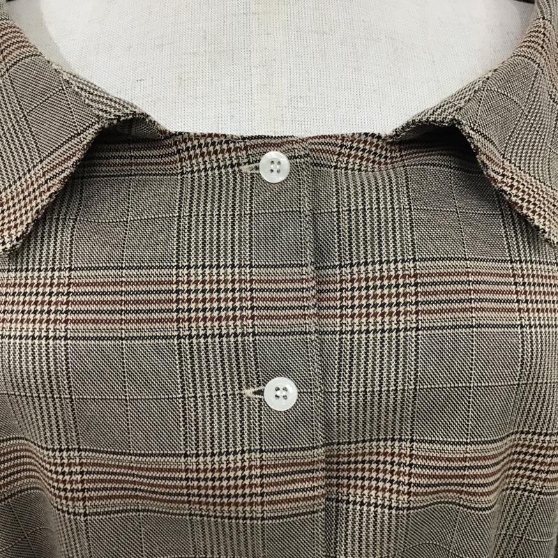ムルーア MURUA シャツ、ブラウス 長袖 011840400601 ダブルバックル2wayチェックシャツ FREE チェック マルチカラー / マルチカラー / レディース USED 古着 中古 10074155