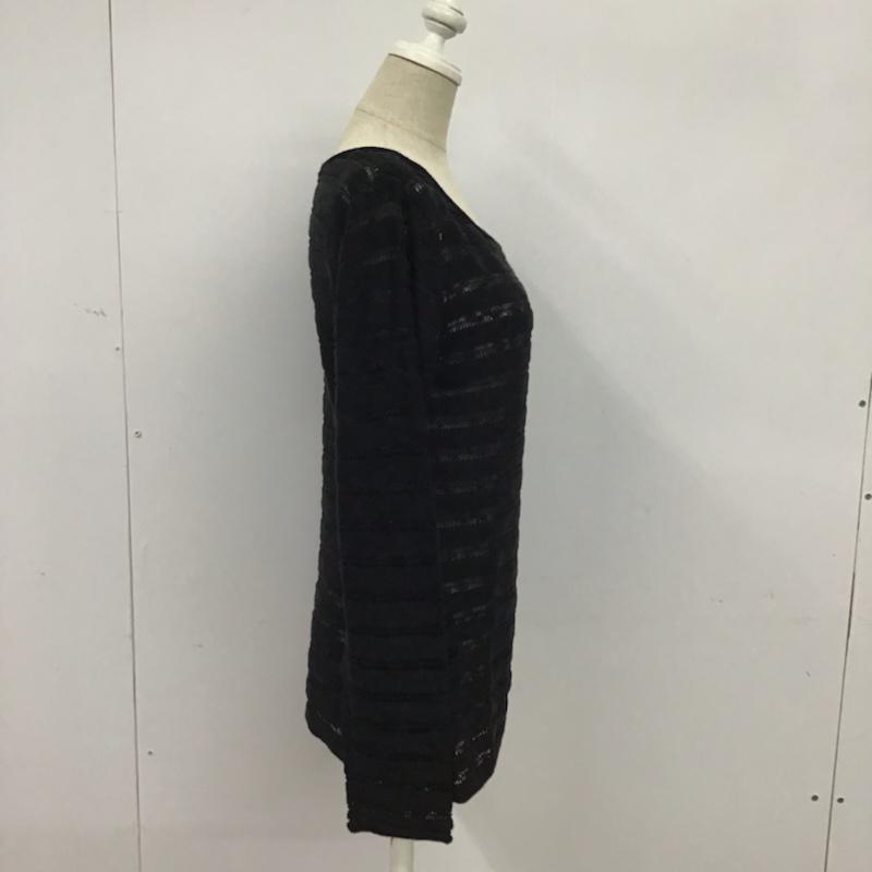 マウジー MOUSSY ニット、セーター 長袖 FREE 無地 黒 / ブラック / レディース USED 古着 中古 10074172