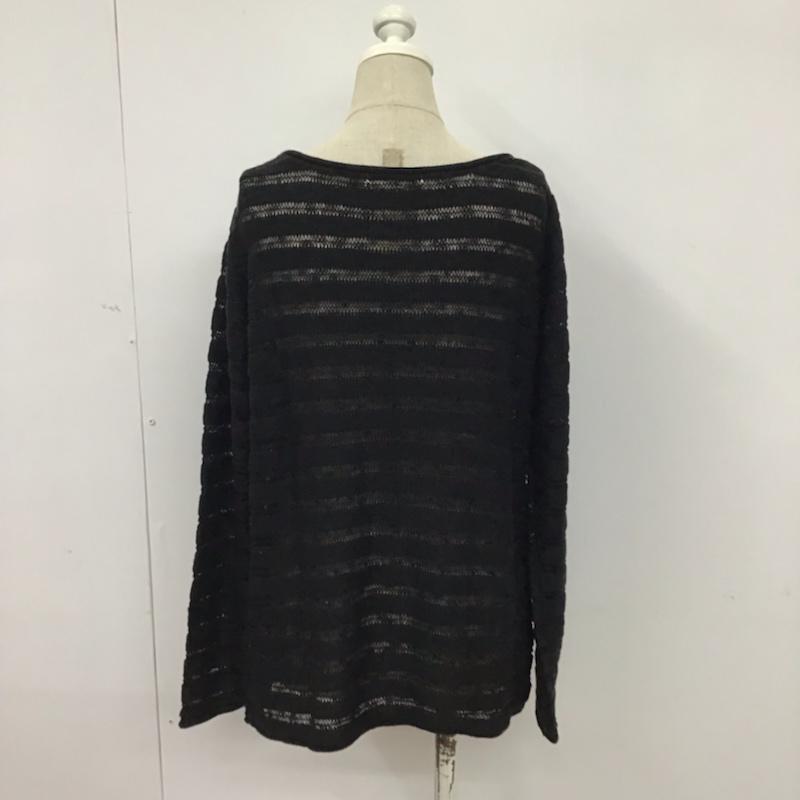 マウジー MOUSSY ニット、セーター 長袖 FREE 無地 黒 / ブラック / レディース USED 古着 中古 10074172