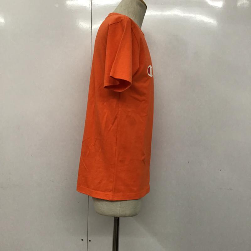 チャンピオン Campion Tシャツ 半袖 M ロゴ、文字 橙 / オレンジ / メンズ USED 古着 中古 10074198